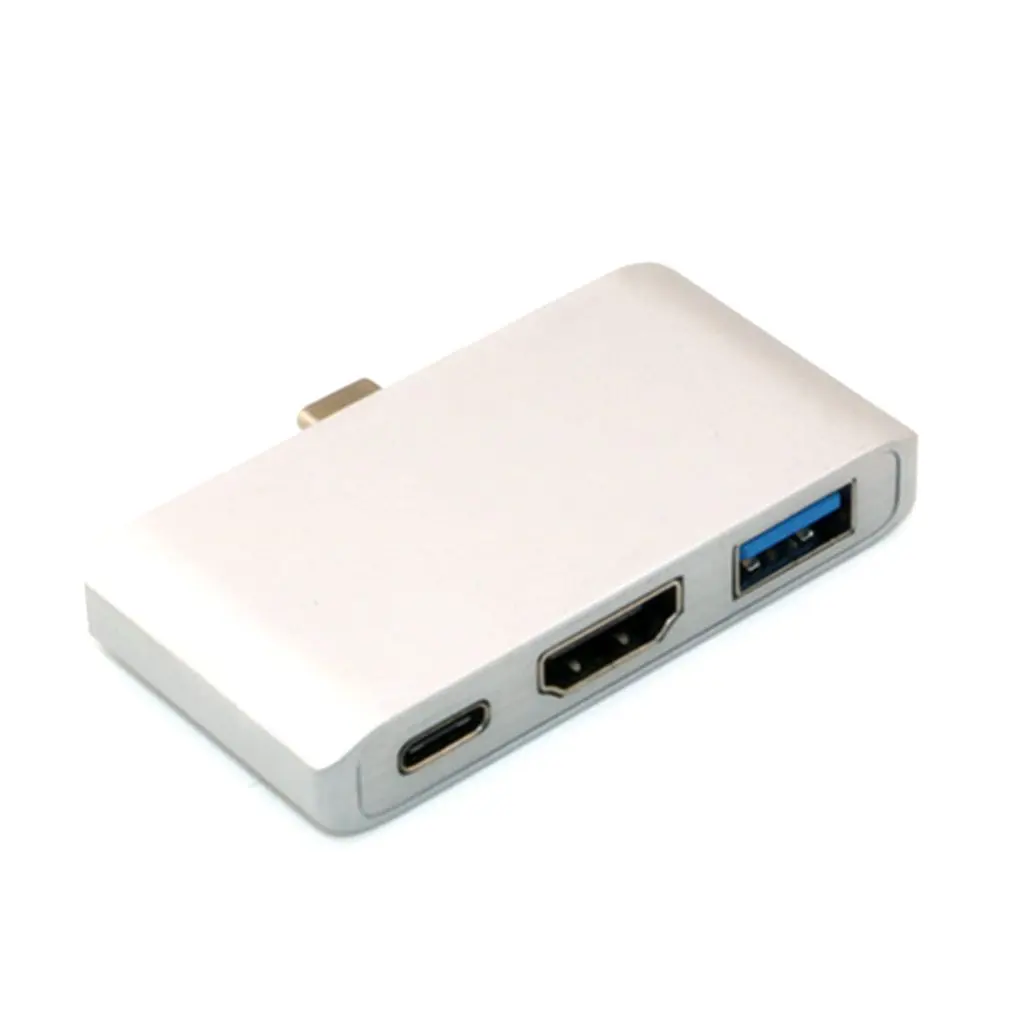 USB C к HDMI 4K кабель адаптер Тип C HDMI Thunderbolt 3 для huawei mate 20 macBook pro pro galaxy S9 HDMI USB-C - Цвет: Цвет: желтый