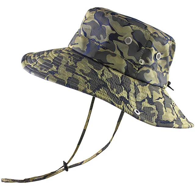 Wide Brim Boonie Hat For Outdoor Mesh 
