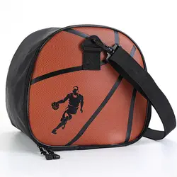 Открытый водонепроницаемый фитнес Съемный ремень одно плечо футбол волейбол хранения из искусственной кожи двойная молния баскетбольная