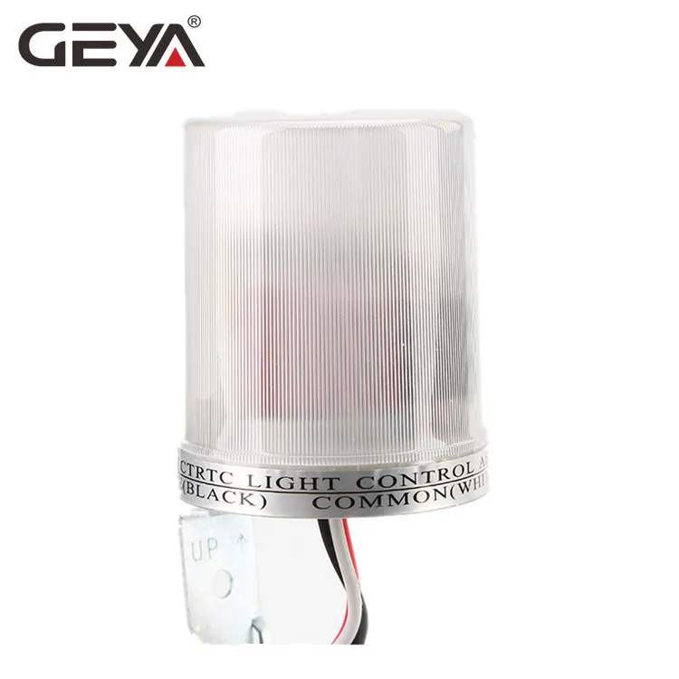 

GEYA Photo Sensor Operated Auto Photocell Street Photoelectric Light Control Switch Max 30A 110V 220V Light Sensor