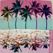 

2021 New beach with gauze scarf