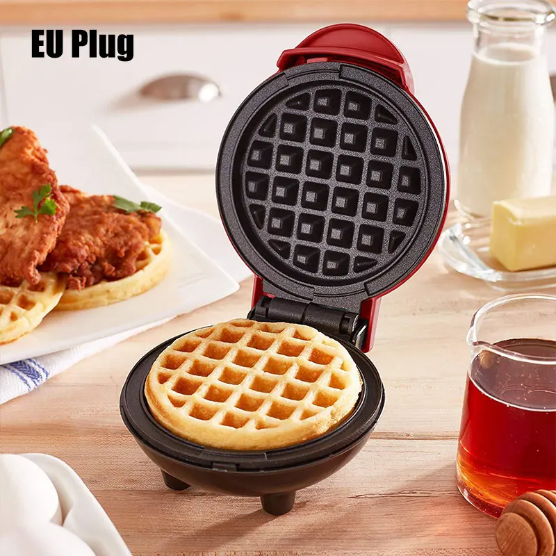 EU Plug Мини вафельница машина для индивидуальных вафель Hash Browns завтрака закуски HY99 - Цвет: EU Plug
