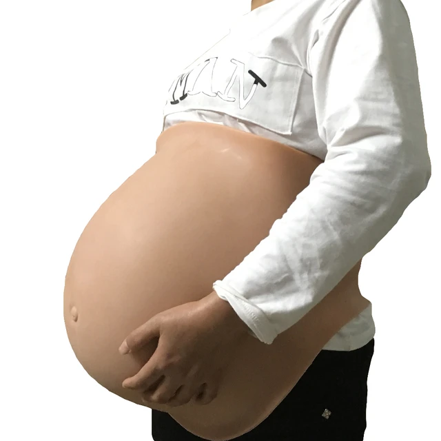 Faux ventre de femme enceinte en silicone, bosse de bébé réaliste, super  grand, jumeaux de 8