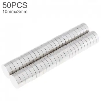 

50pcs/lot 10 x3mm Strong Magnetite Earth Neodymium Magnets with Round Disc Type and Permanent Magnet for Home/Office/Laboratory