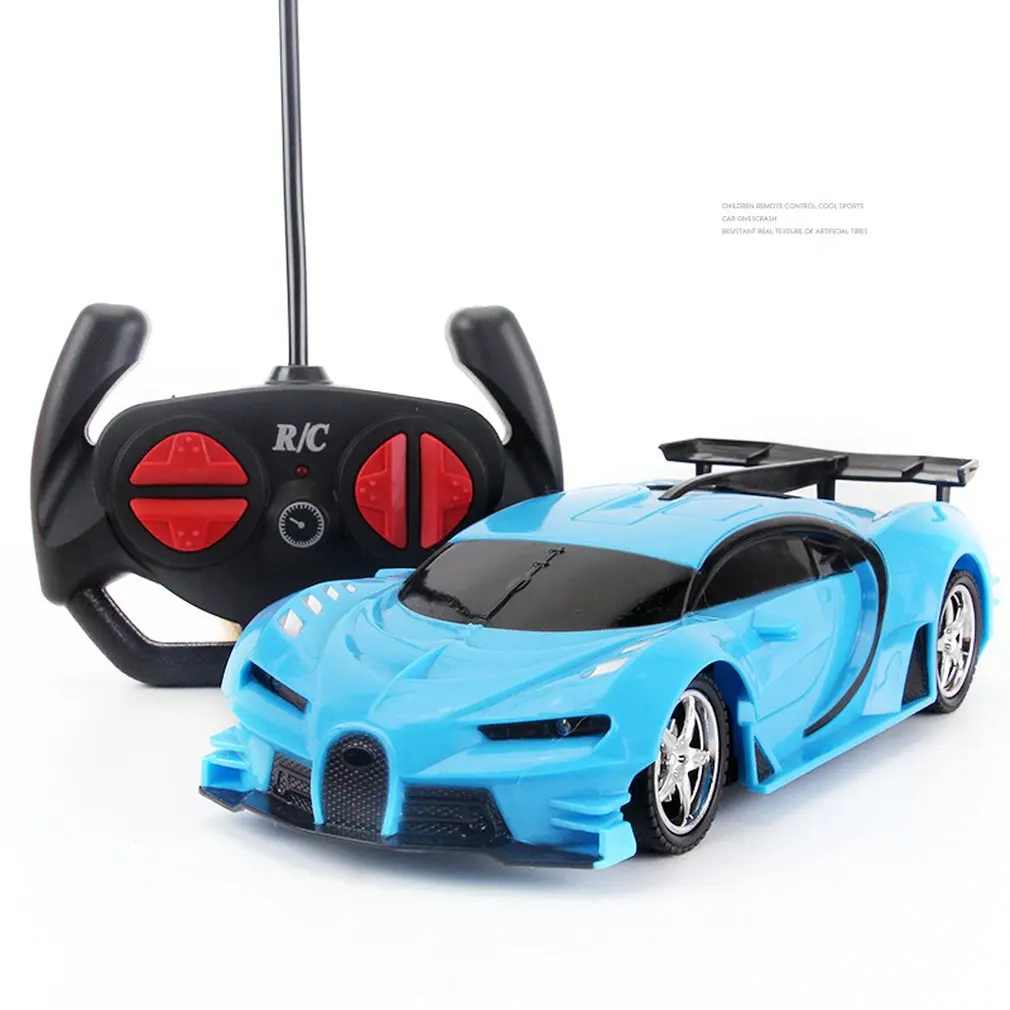 1:18 камень дистанционное управление гоночный автомобиль пластиковый Электрический заряжаемый игрушечный автомобиль стойло рекламная Детская игрушка автомобиль - Цвет: Blue