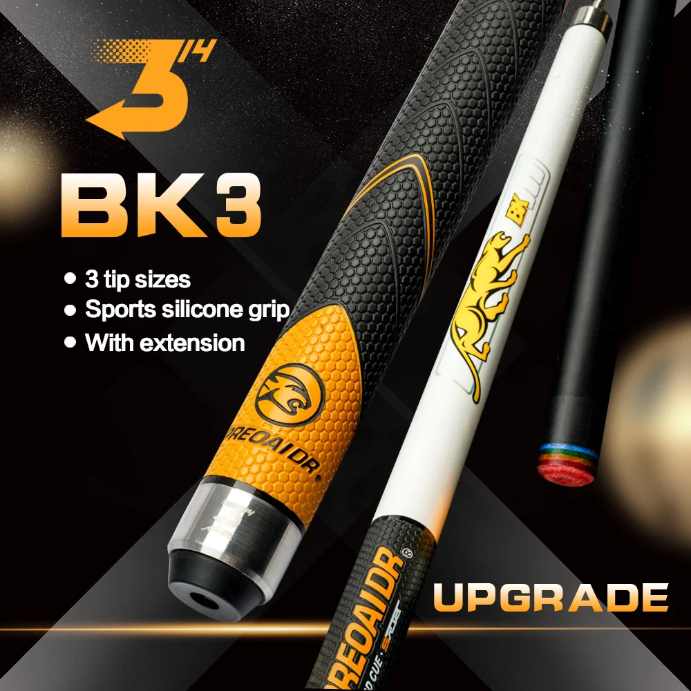 PREOAIDR 3142 S2 BK3 Break Cue Pool Punch Jump Cue 13mm Tip