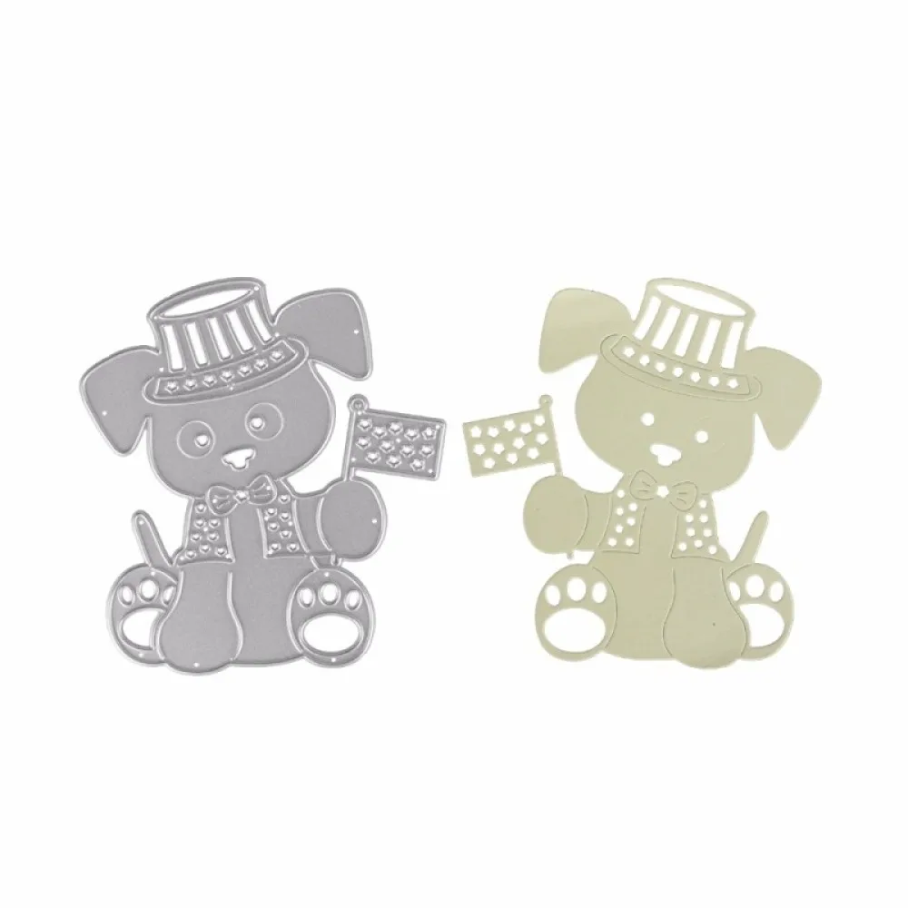 Dog Cut Die Animal Frame Flag Scrapbook Metal Mold Cutting Dies