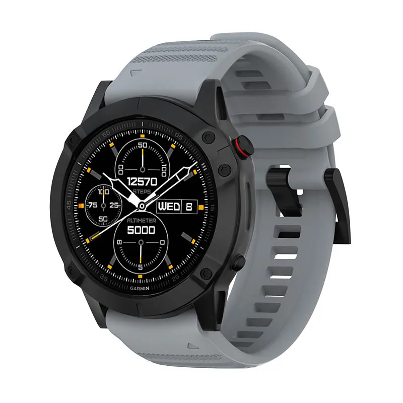 Силиконовый ремешок для часов Garmin Fenix 5/5 plus 6 pro ремешок для часов Garmin Forerunner 935 945 Смарт-часы быстросъемный браслет