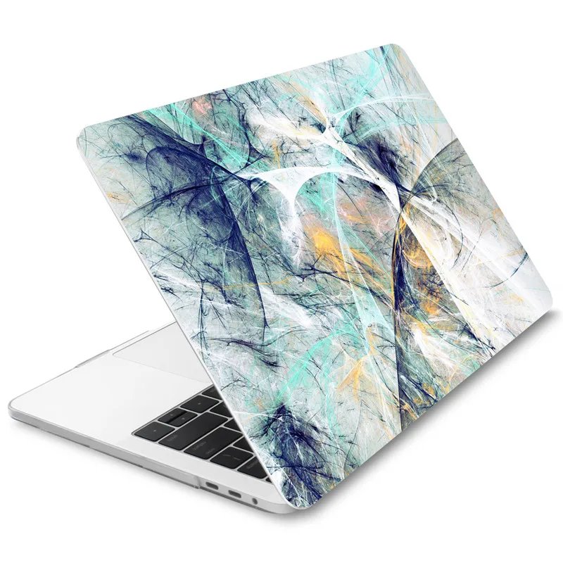 4 в 1 Набор мраморный чехол для Apple MacBook Pro Air 13 15 16 дюймов Сенсорная панель A2141 A2159 A1932 A1706 A1990 жесткий чехол+ Бесплатный подарок - Цвет: J311