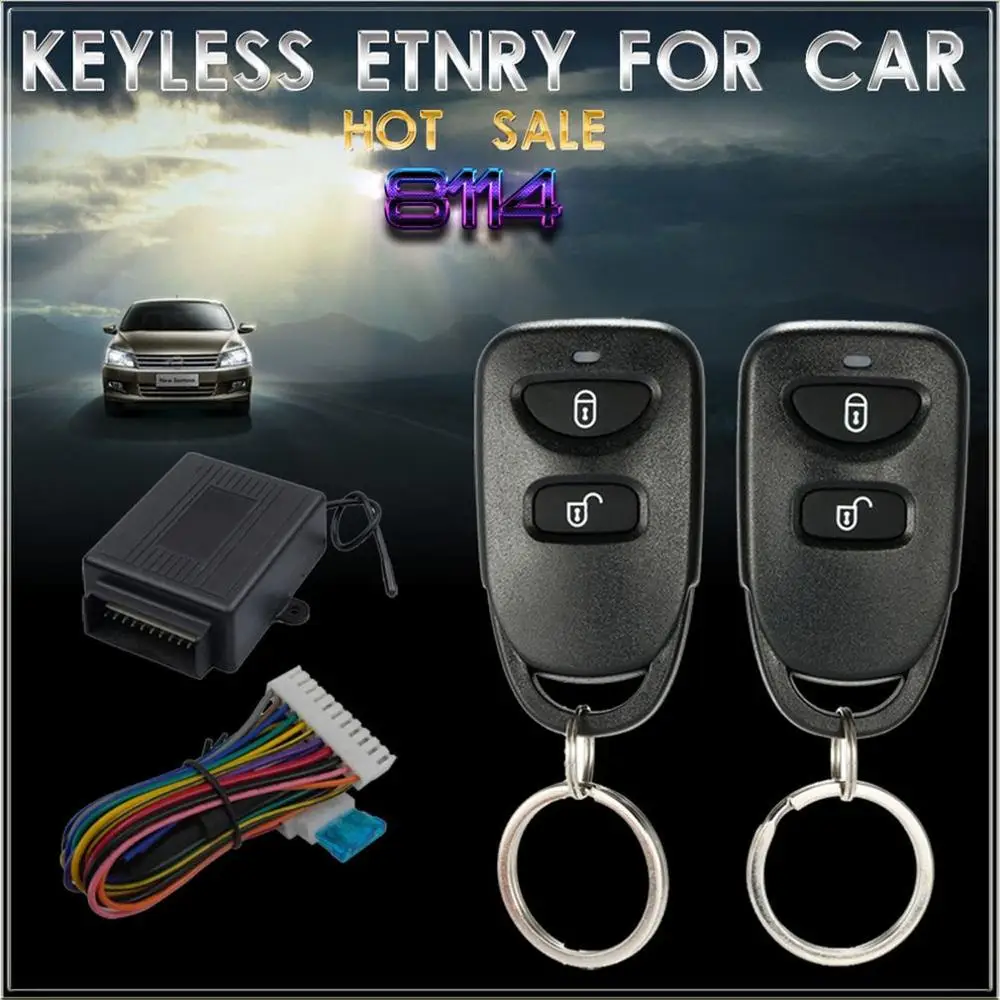 M602-8114 Remote Control Central Locking Kit For KIA Car Door Lock Keyless Entry System With Trunk Release Button