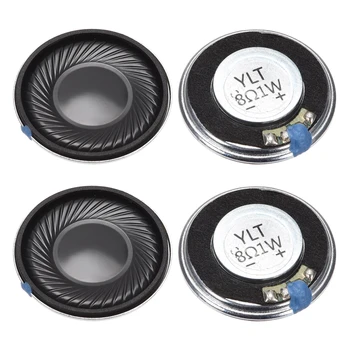 

uxcell 4pcs 1W 8 Ohm DIY Magnetic Speaker 28mm Round Shape Replacement Loudspeaker for Home Audio-Visual Equipment