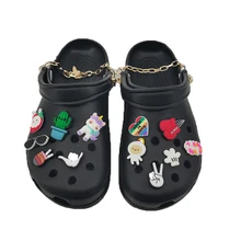 Breloques de styliste pour enfants, 1 pièce, décorations de chaussures Jibz, accessoires de chaussures, Jeans pour chaussures croco 