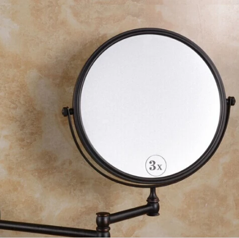 

Vidric ORB finished bathroom mirror make up folding bathroom mirror wall mounted mirror folding cosmetic mirror double faced 3x