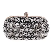 Женская вечерняя сумочка с кристаллами, дизайнерская сумочка, сумка на плечо с цепочками, модная Блестящая Сумочка с клапаном, Женская сумочка, вечерняя сумка