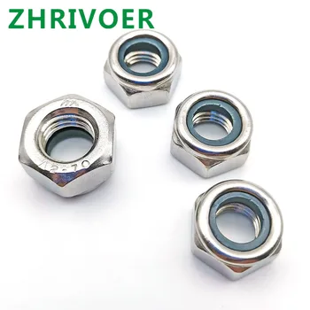 

201 Stainless steel lock nut anti loose self-locking anti-skid nut m3 m4 m5 m6 m8 m10 m12 m14 m16 m18 m20 bolt