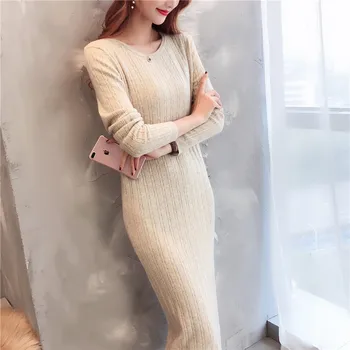 

2020 OHCLOTHING 9011 actual photo of new twist medium length wool dress bottoming 62-2f, 5 rows, 2 shelves