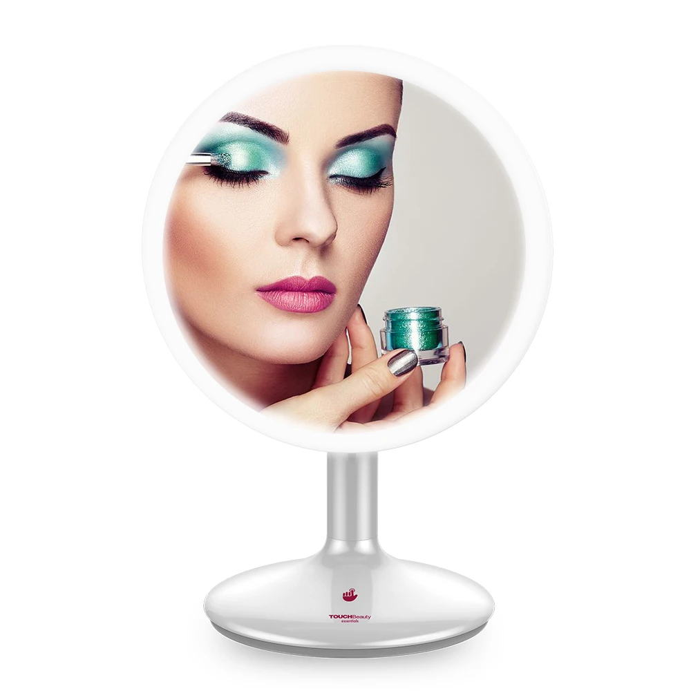 Touchbeauty Makeup Mirror, 1x Led Magnifying Mirror, 90 Rotation, Vanity Mirror With 21 Led