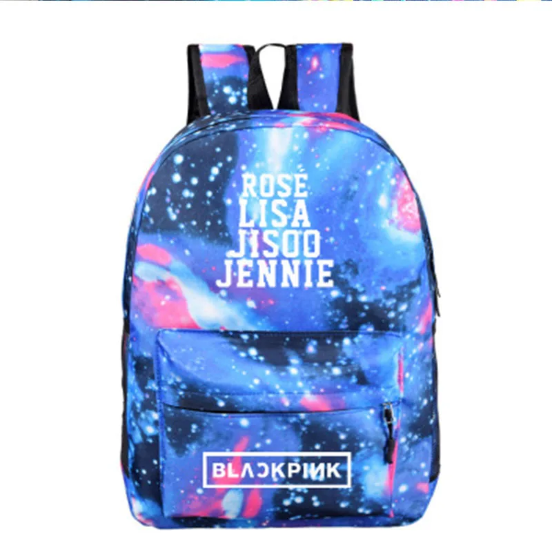BlackPink USB Черный Розовый JISOO Лиза Роза Дженни рюкзак убить эту любовь Студенческая сумка школьный стиль мировой тур в вашем районе - Цвет: BlackPink