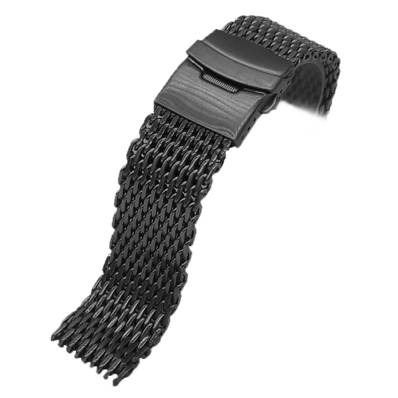 Сетчатый Браслет Milanese Shark для B-reitling S-eiko OMG Watchband 18 мм 20 мм 22 мм 24 мм браслет из нержавеющей стали