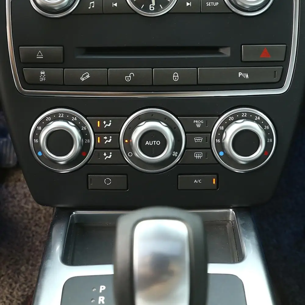 4 piezas para Freelander 2 2007-2015 YIWANG Marco de cromo ABS para interior de coche