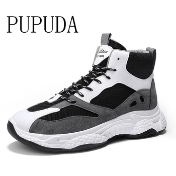 

PUPUDA Spring new sneakers men trend casual high top shoes male outdoor Basketball shoes men fashion autumn sport shoes men