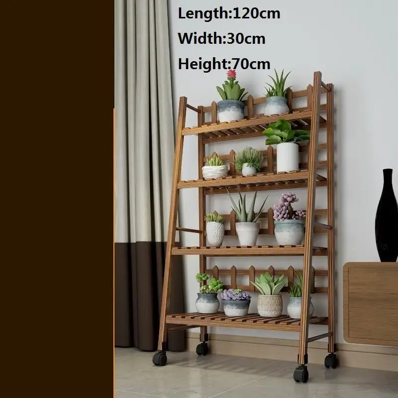 Escalera Decorativa Madera Wood Plantenstandaard Indoor Pot Balcony Outdoor Flower Shelf Stojak Na Kwiaty Plant Stand - Цвет: MODEL E