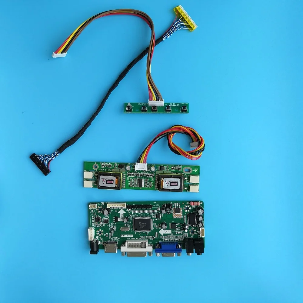 Комплект для LM190E08-TLL1 DVI VGA LVDS 4 лампы DIY M. NT68676 30pin 1280X1024 драйвер платы контроллера HDMI 1" экран монитора