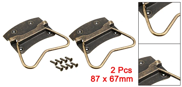 89mmx63mm 2 Pcs Uxcell 2/4/5/10 шт грудь кольцо тянуть ручки 42x32/54x42/65x49/76x60/87x67/89x65 мм Железный спрей- ящик с краской бронзового цвета - Цвет: 89mmx63mm 2 Pcs