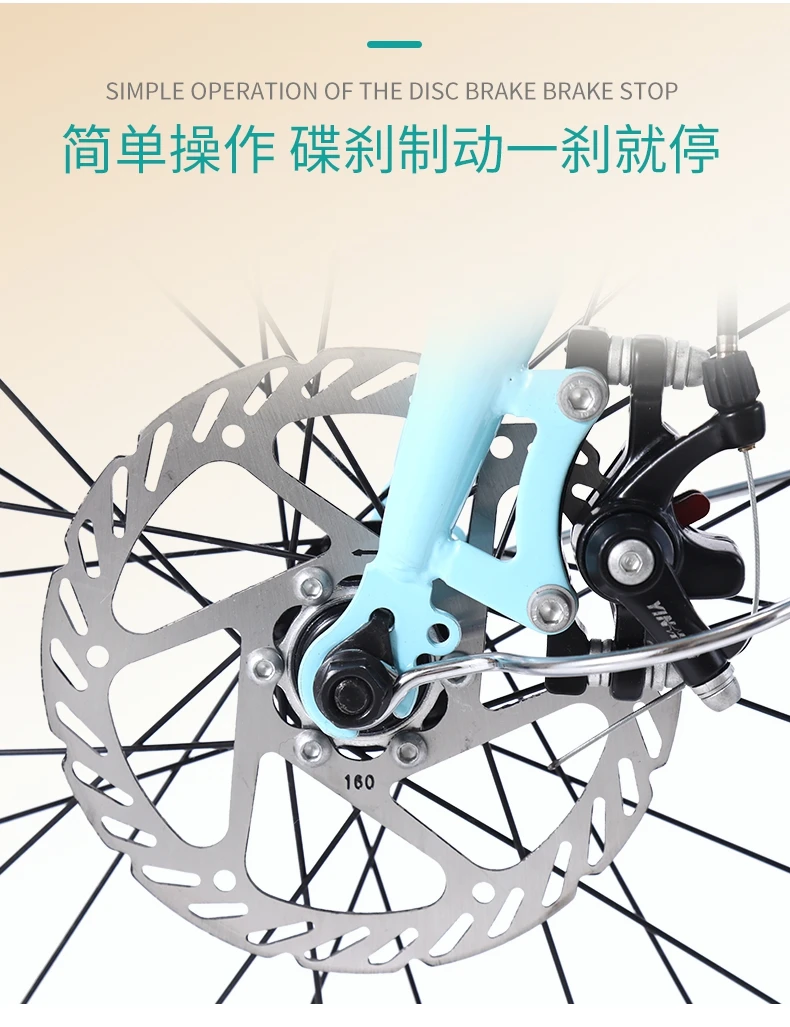 Perfect 20 inch Mountain bike off-road male female wheel folding bicycle dual disc brakes variable mountain bike bicycles road bike 7