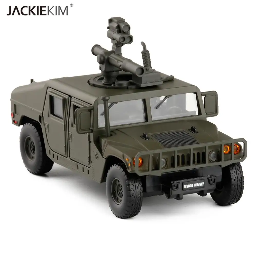 1/32 масштабная военная модель, игрушки армии США H1 SUV литая модель, металлический звуковой светильник, модель автомобиля, игрушка для детей в подарок