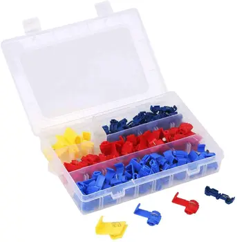 

65/100pcs Scotch Lock Electric Wire Cable Connectors Quick Splice Terminals Crimp Non Destructive for Wire Car Boat Motorcycle