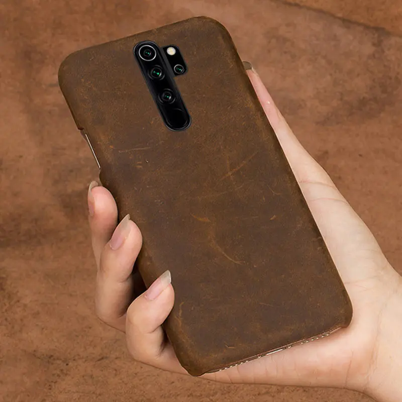 Best Price bXgTE Genuine PULL UP Leather Case for Xiomi Redmi Note 8 7 Pro 7A 8 Note 8T Retro Cover For mi 9 9T Pro SE 8 Lite A3 A2 Note 10 Pro