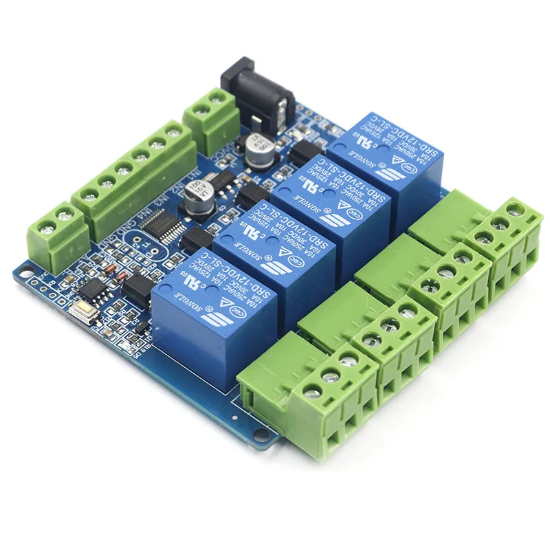 4 сторонний релейный модуль Modbus RTU система сделай сам STM8S103 входа на дороге связь