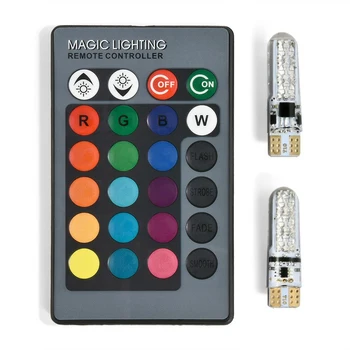 

RGB Car lights Wireless remote control Lamp Colorful DC12V Adjustable LED light Durable