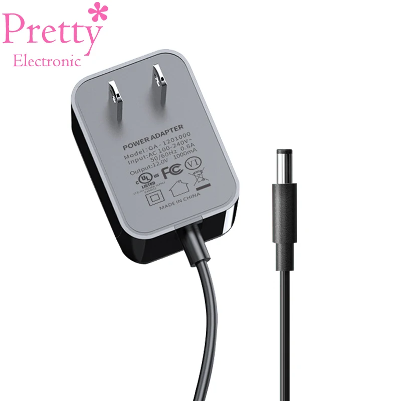 US Power Cable Adapter 1.5M 12V1A Portable Cables Charger Extension