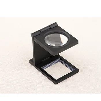 

Magnifying Glass Optical Lens 10 Times Black Foldable Printing Cloth Magnifying Glass Scale Magnifying Glass