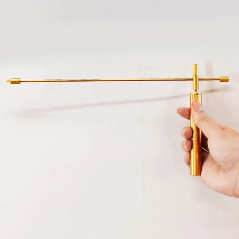 1 Pair Dowsing Rods Fine Crafted Divining Rods for Treasure Seeking Water Coal Oil Searching