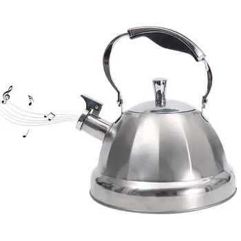 

3L Whistling Kettle For Gas Stove All Stove Tops Stainless Steel Coffee Tea Boiling Kettle With Whistle Thickened Teapot