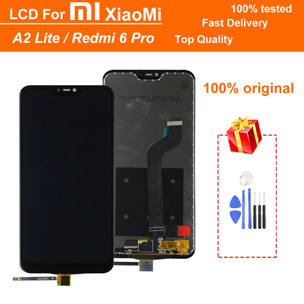 

100% tested Original 5.84" LCD with frame Display for Redmi 6 Pro for XIAOMI Mi A2 Lite LCD Touch Screen Digitizer Assembly