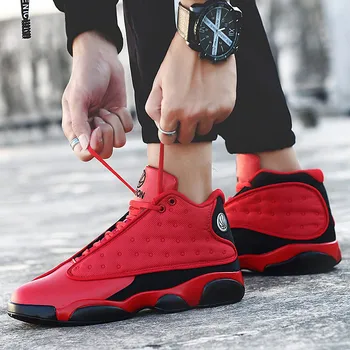 

2019 New Style Breathable Basketball Shoes Men Boys High Top Shockproof Sneakers Non-slip Jordan Basket Shoes Zapatillas Hombre