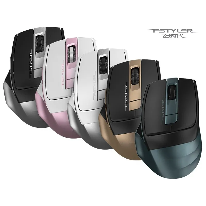 A4TECH FG30/FB35 mute silent wireless mouse office home 3-stage speed regulation multi-function side key | Компьютеры и офис