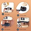 Kids Coffee Machine Toy Set Kitchen Toys Simulation Food Bread Coffee Cake Pretend Play Shopping Cash Register Toys For Children 5