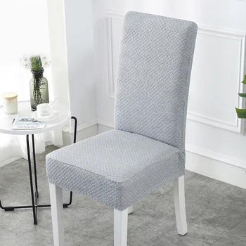 

1 PCS Super Thick Dining Chair Cover Cotton Spandex Stretch One Piece Universal Chair Covers Machine Washable High Back Chair
