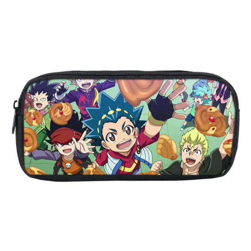 Студенческий Beyblade Burst пенал на молнии нейлоновый канцелярский Мешок Печать школьный пенал макияж Чехол портмоне - Цвет: U