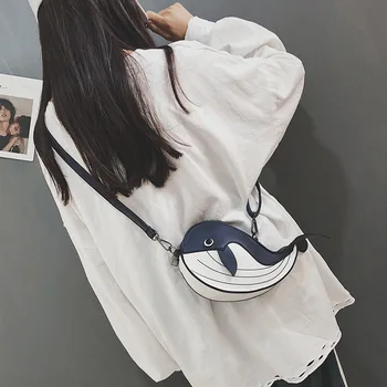 

Shangxin small bag women 2020 new fashion Mini cute whale tiaodi bag Single Shoulder Bag Girl small messenger bag