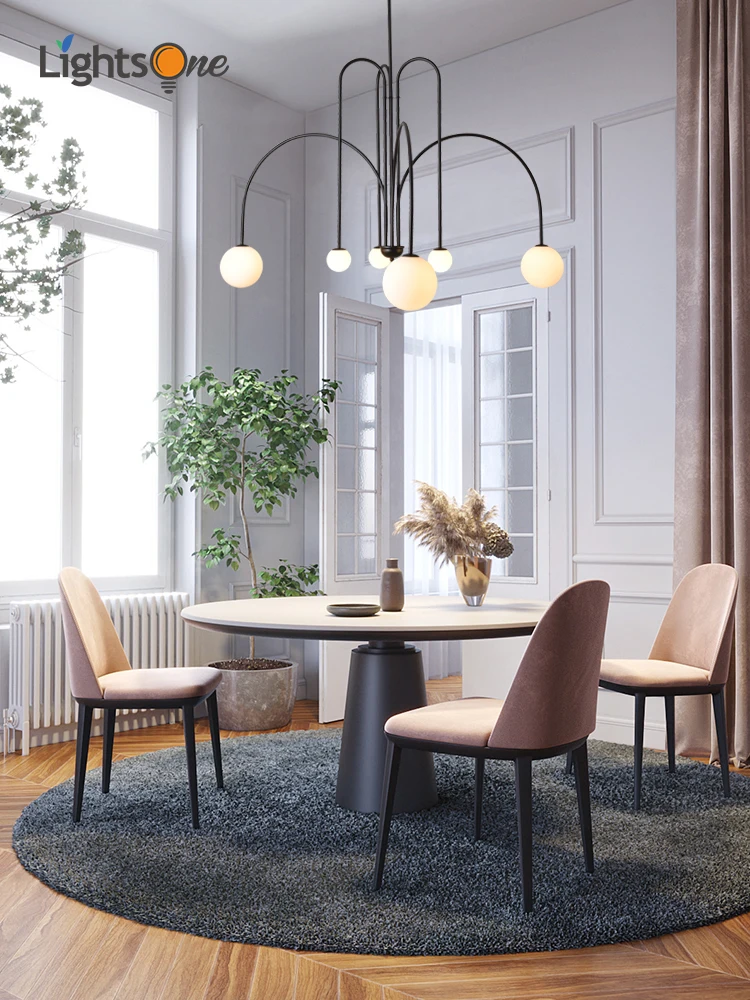 Nordic minimalist living room restaurant lamp creative personality study cafe clothing store art chandelier led chandelier,ceiling chandelier,led pendant light