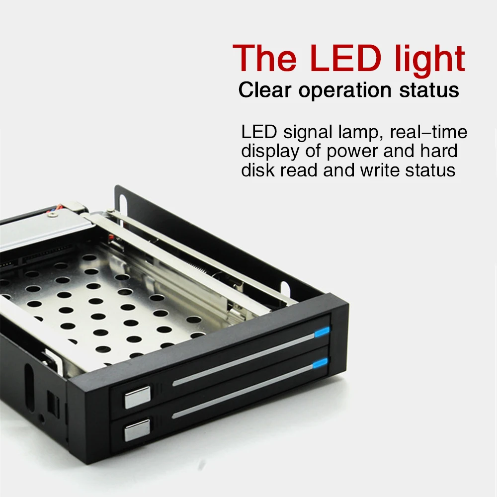 Новейший двойной отсек 2," дюймовый SATA III жесткий диск HDD& SSD лоток Caddy внутренний мобильный шкаф корпус док-станция Горячая замена