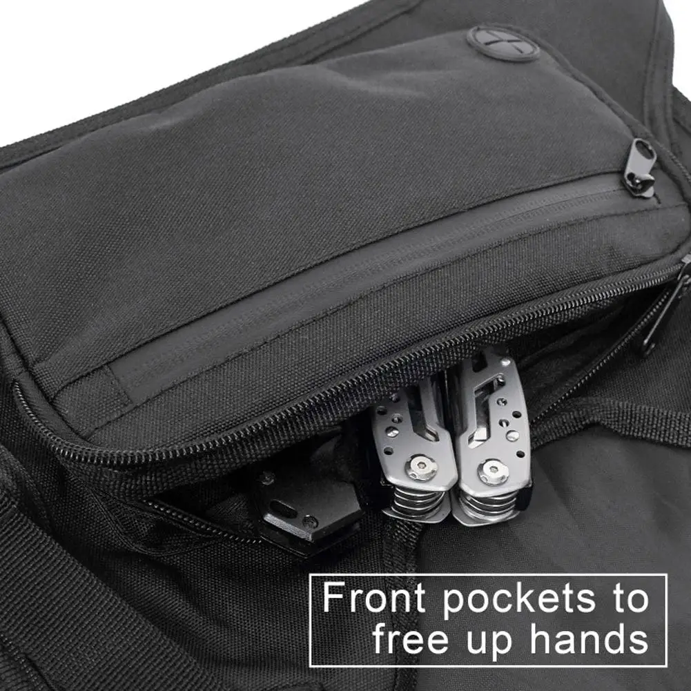 Multipurpose Nylon Chest Bag Sport Backpack Shoulder Bags Functional Outdoor Sports Chest Bag Casual Running Chest Backpack
