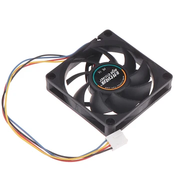

12V 4 Pins PWM PC Computer Case CPU Cooler Cooling Fan Black 70x70x15mm