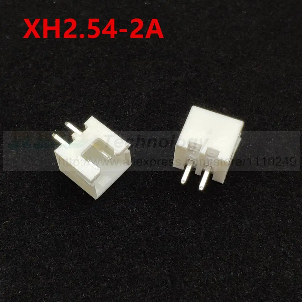 50 шт./лот XH2.54 2A штыревой разъем 2 54 мм 2pin Бесплатная доставка|header pin connectors|header